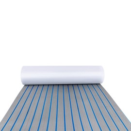 Boat Flooring EVA Foam, Marine Self-Adhesive Decking, Sheet Faux Teak Marine Mat, Marine Carpet for Motorboat RV Yacht Kayak Swim Platform