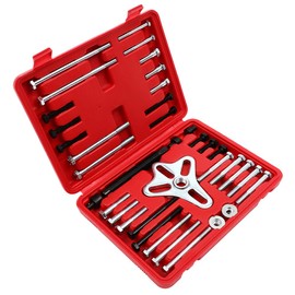 ROADFAR carryinged Plastic Rolling Garage Creeper 36" with Padded Headrest, Red