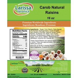 Carob Natural Raisins (16 oz, ZIN: 524830)