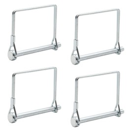 Adyoney 10Pcs 6mmx70mm Trailer Coupler Pins, 1/4" x 2-3/4" Square Wire Lock Shaft Locking Pins, Heavy-Duty Towing Hitch Pin, PTO Trailer Hitch Locking Pin for Farm, Lawn, Garden