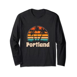 Portland Maine Beach Lover ME Beach Bum Portlander Sommer Langarmshirt