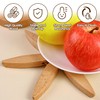 Beech Wooden Tree Coaster Set - Foldable Heat Resistant Mat