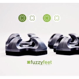 Fuzzy Feet Chair Glide [100 Count] Made in The USA | Noise Cancelling Long Lasting Floor Protection | Heavy Duty Breathable Latex-Free Anti-Rust Design | Easy to Apply Teacher Classroom Supplies