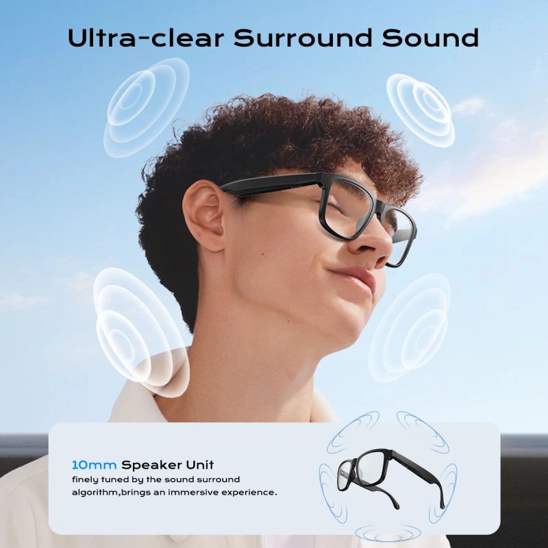 XO Men Smart Glasses Shades Photochromic Bluetooth Audio Sunglasses UV400