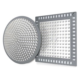 Cynn Select Shower Drain Hair Catcher,2PCS,Stainless Steel and TPE,Sink Drain Strainer,Hair Trap for Shower Drain,Kitchen Sink Drain Strainer,Bathroom Sink Drain Strainer,