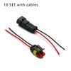 2 Pin Connector Waterproof Connector, Andy's Orchids 10 Set 12V