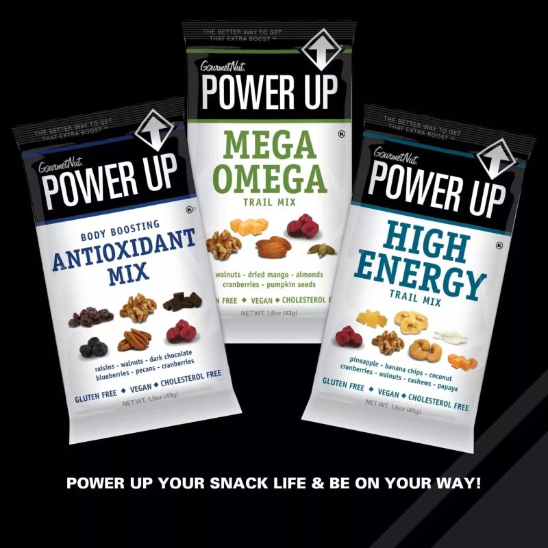 Power Up Trail Mix 100% Natural, Mega Omega Trail Mix,