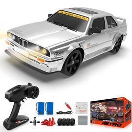 Sakeye RC Drift Car, Drifting RC Car with Gyro 2.4GHz 1:16 Remote Control Cars RTR 4WD Full Proportion High Speed Racing Vehicle with Lights Two Batteries Sport Toy Cars for Adults Boys Girls Kids