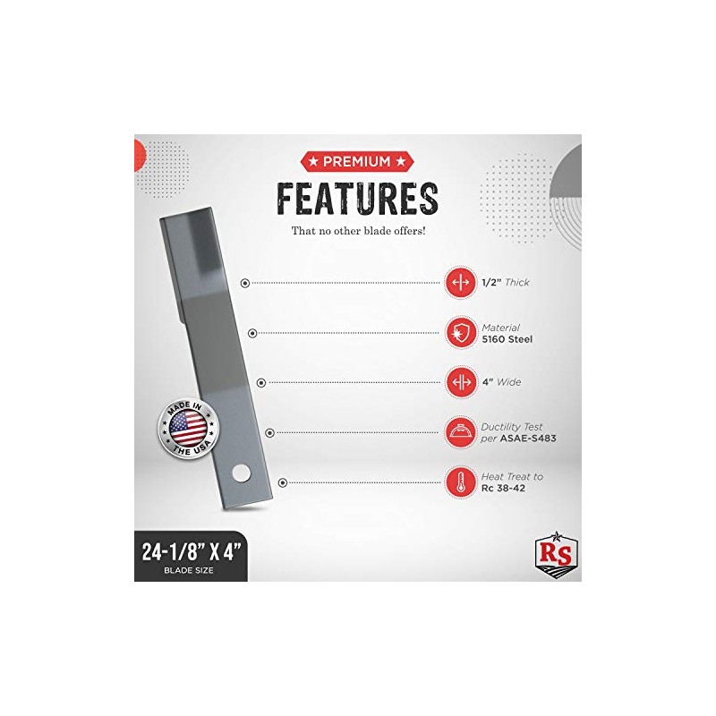 12892L Replacement for Woods Blade Pair