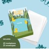 Coastal Palm Duck Happy Birthday Invitations Invite Cards (25 Count)