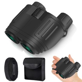 Compact Binoculars for Adults and Kids, 20X25 High Powered, Clear Low Light Night Vision Hunting Binoculars - Waterproof, Easy Focus Small Binoculars for Bird Watching,Cruises,Travel,Hiking