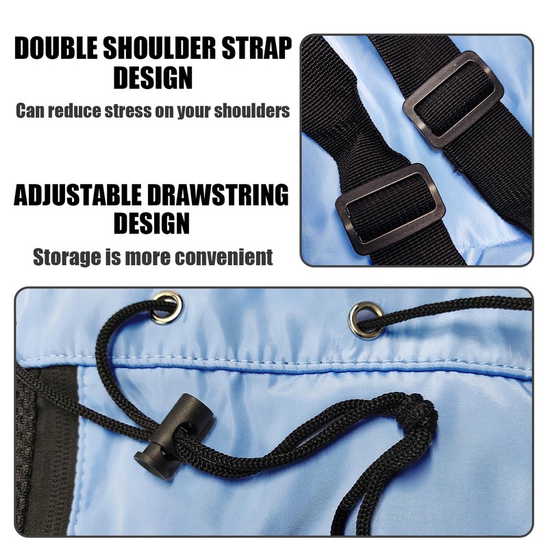 MEMOFYND 1 x Swimming Bag with Drawstring and 1 x