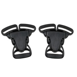 Haidong Split Release Buckle Black plastic three-way clip multi functional buckle anti-opening buckle -6PCS