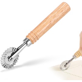 1PC Pastry Wheel Cutter,Pastry and Pasta Cutter Wheel,for Pasta, Dumplings Lasagna,Ravioli Crimper 6.2"