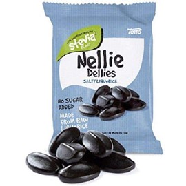 Nellie Dellies Salty Liquorice Sugar Free Candy 90g, 2-Pack