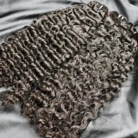 100% Raw Unprocessed Indian Curly Raw Hair Natural Wave Bundles Human Raw Hair Soft and Silky Hairstyle: Straight, color: Black, Stretched Length: 10 inches