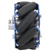 Fafeicy 4 inch Mecanum Wheel Left Wheel Aluminium with Wheel