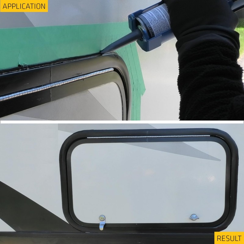 Sikaflex-221 Multi-Purpose Polyurethane Sealant/Adhesive, 10.1 fl oz, Black – Permanent