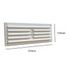 9" x 3" White Plastic Adjustable Air Vent louvre Grille