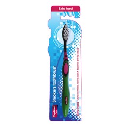 Top Med ETS Smokers Toothbrush Extra Hard (Green and Pink)