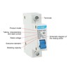 sourcing map Miniature Circuit Breaker Low Voltage AC 40A 230/400V