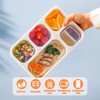 TOUWMX Bento Box Adult, 4 Pack 5 Compartments Meal Prep