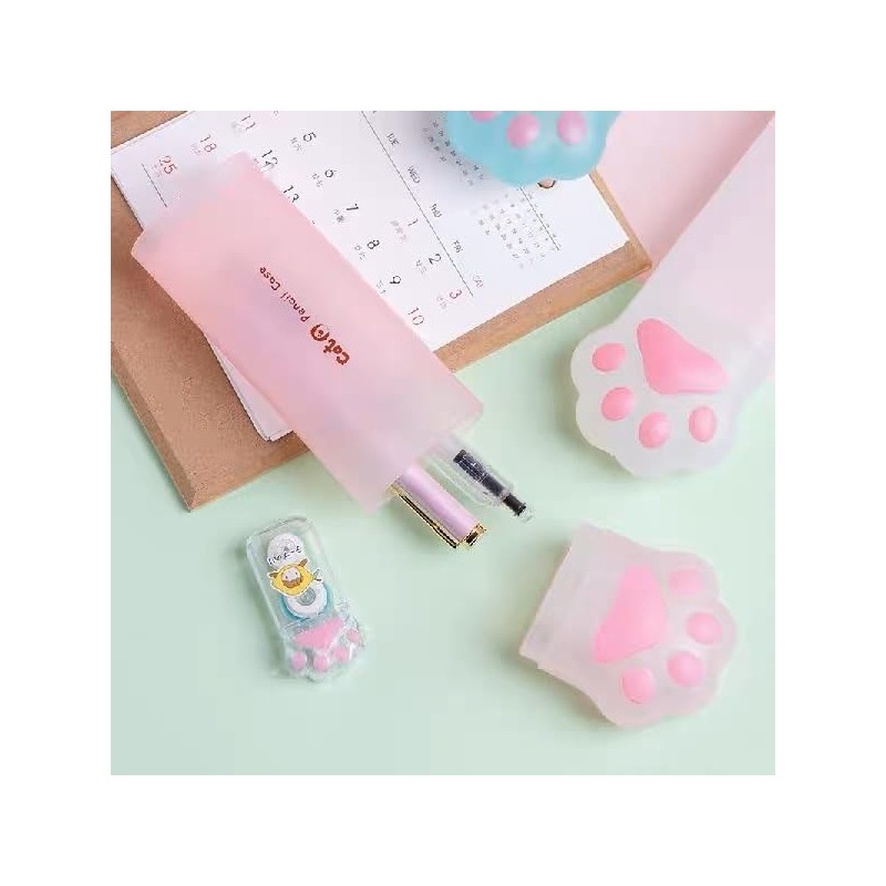 6Pcs Cat Paw Stationery School Office Supplies for Correction Tape