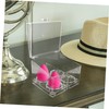 Baluue Clear Makeup Sponge Storage Box Transparent Multi-grid Organizer for