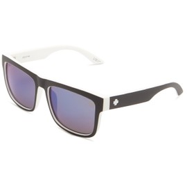Spy Optic Discord Square Sunglasses, White Wall/Grey & Blue Spectra, 57mm