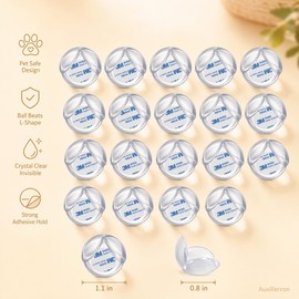Clear Ball Silicone Corner Protectors 15 Pack Soft Edge Guard Table Cabinet