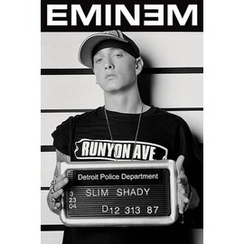 Tainsi ASHER Gift Mugshot Eminem Poster, Multi-Colour Matte poster Frameless Gift 11 x 17 inch(28cm x 43cm)