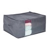 Relaxdays Zipped Storage Bag, Bedding and Clothes, Underbed Storage Bag,