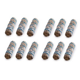 12 x Californian White Sage Smudge Sticks 4 inch (approx. 10cm)