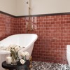 VEELIKE 12 Sheets Terracotta Subway Tile Peel and Stick Backsplash