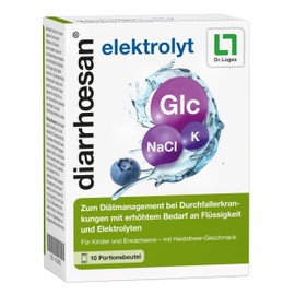 diarrhœsan® elektrolyt - 10 Portionsbeutel - Bei Durchfallerkrankungen für Kinder ab 1 Jahr - Lebensmittel zum Diätmanagement bei einhergehenden Flüssigkeits- und Elektrolytmangel