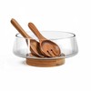 KITEISCAT Extra Large Glass Salad Bowl Set - Party Salad