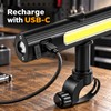 Rechargeable COB LED Work Flashlight for BBQ Grilling & Camping