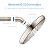 OFFO Shower Head Elbow Adapter, Brushed Nickel All Metal Handheld