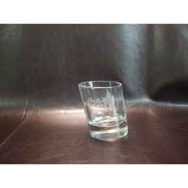 Royal Crown Crown Royal, Maple finished, slanted shot glass