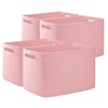 OIAHOMY 4 Pack Storage Baskets for Organizing, Cube Storage Bins