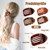 Diffaxy 4 Stück Entenschnabel Haarspange, gebogene flache haarklammern für feines