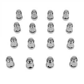 MASSFX Golf Cart Lug Nuts Full Set 16 Count for E-Z-Go Club Car Yamaha EZGO (L35MM 12X1.5, Chrome)