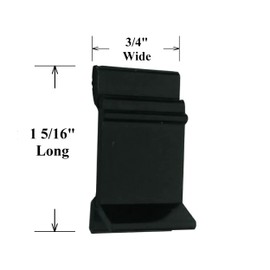 NickHouse 10 Table Rim Clip Nylon Patio Furniture Clips 1 5/16" X 3/4" Patio Table Clips for Glass Top and Acrylic Tops - Securely Holds Tops in Removable Rim (Black)