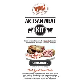UMAi Dry Charcuterie Dry Curing Kit | Dry Curing Meat Kit for Refrigerator | Simple at Home Method | Kit Includes 5 UMAi Dry Bags Sized for Smaller Charcuterie Cuts, Instacure #2, and Juniper Berries