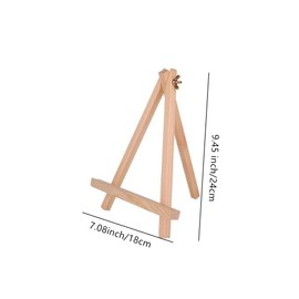 9.45 Inch Adjustable Mini Wood Easels Tabletop Painting Easel Stand for Artist Cards Phone Photos, Portable Triangle Tabletop Canvas Holder for Painting Canvases Display (2 Pack)