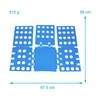 INTIRILIFE Folding Board Clothes Folding Aid in Blue – 67.5