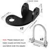 Pack of 2 Bicycle Trailer Coupling with 2 Safety Pins,