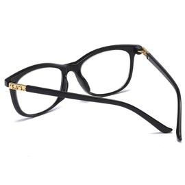MMOWW - Gafas de lectura progresiva para mujeres y hombres, lente de transición multifocal, bloqueo de luz azul, negro, 50mm
