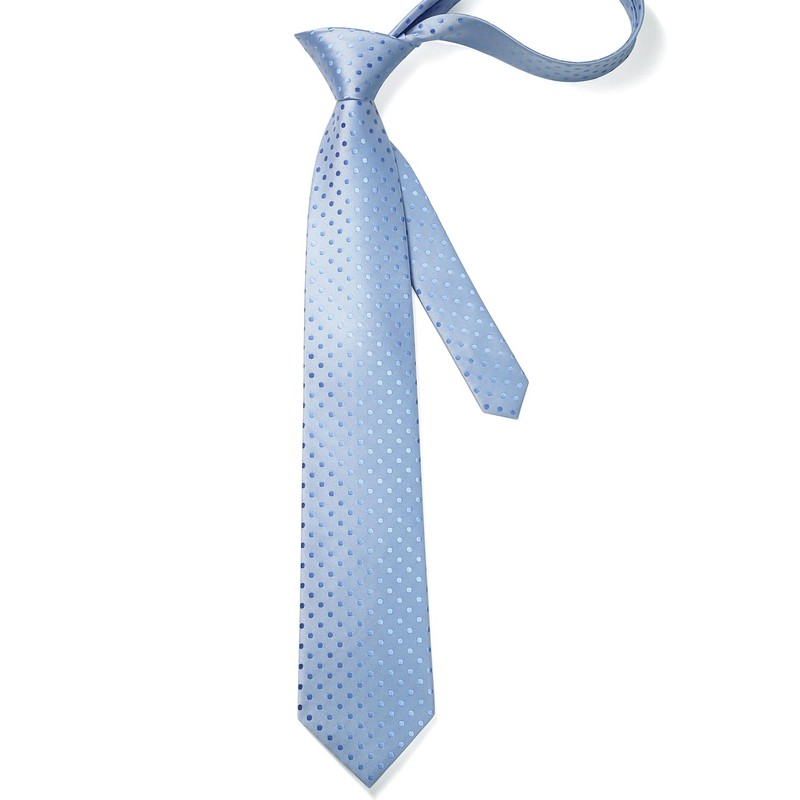 HISDERN Ties for Men Polka Dot Classic Handkerchief Formal Elegant