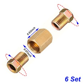 3/16" Brake Line Kit - 32.8Ft 3/16" Copper Coated Brake Line with 28Pcs Brake Line Fittings and 6 Threads Unions Flaring Tool Kit Double & Single Flares (Brake Line Kit)